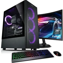Kiebel Viper V Gaming-PC AMD Ryzen 5 5600G 2023 23,8" TFT 3,9 GHz 16 GB RAM 500 GB SSD Windows 11 Home