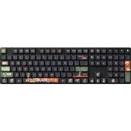 Keychron Keycaps Low Profile LSA Dye-Sub PBT Full Set, Tastenkappensatz, Tastenkappen für mechanische Tastaturen Low-Profile ANSI Layout - (133-Tasten) / New York
