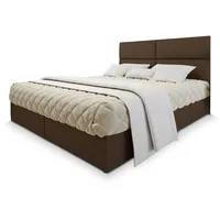 Masseno Boxbett mit Bonell Matratze und Topper, Polsterbett mit
