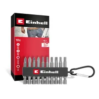 Einhell Karabiner Bit Set 10tlg 118623 Bit-Set 1/4 (6.3