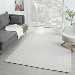 Teppich SEHRAZAT "Ada", grau (graucreme), B:80cm H:8mm L:300cm, Kunstfaser, Teppiche, Sanfte Farben,modernes Design,langlebig,Eleganz trifft Komfort