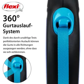flexi New Neon S neon-blau 5 m