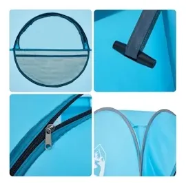 vidaXL Sichtschutzzelt Blau Pop-Up Wasserdicht