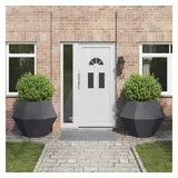 vidaXL Pflanzkübel 2 pcs Anthrazit 100 x 100 x 80 cm Stahl
