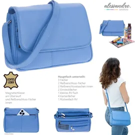 Alessandro Salvatore Florenz 12975 Schultertasche Leder Blue
