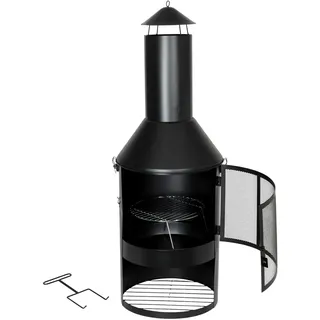 Buri Garten- und Terrassenkamin Gartengrill Gartenkamin Feuerstelle Grill Grillrost