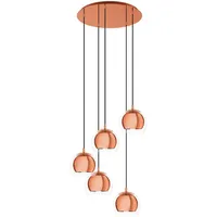 EGLO Rocamar 1, 5 flammige Hängelampe, aus Stahl und