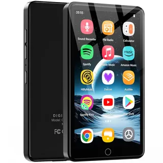 32GB MP3 Player mit Bluetooth und WiFi, 4.02“ IPS HD MP4 Player mit Lautsprechern, Musik Player für Kinder mit Android 13 OS, Android MP4 Player mit Spotify, Play Store