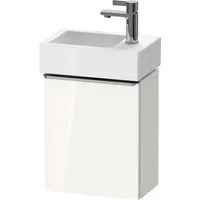 Duravit „D-Neo“ Waschtischunterbau wandhängend mit Möbelgriff Edelstahl gebürstet ×