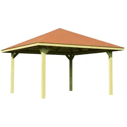 Weka Gartenoase 651 A - Sparset inkl. Schindeln 433 x 433 cm