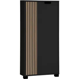 Schildmeyer Highboard Ryker 59,8 x 19,5 x 124 cm Schwarz