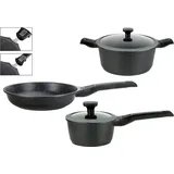 GSW Easy Click Topf-Set 3-tlg. 2 x Kochtopf + Bratpfanne