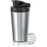 Arendo Protein Shaker Edelstahl 500 ml, verschließbar, spülmaschinengeeignet, Mixbecher,