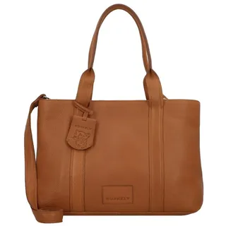Burkely Soft Skylar Schultertasche Leder 36 cm Laptopfach braun