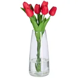 Relaxdays Vase aus Glas Transparent