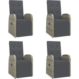 vidaXL Garten-Essgruppe 5-tlg. Grau