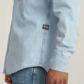 G-Star Slim Fit Jeanshemd Silber M