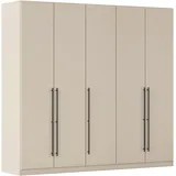 Rauch »Drehtürenschrank Schrank Garderobe Wäscheschrank Schlafzimmer AVOLA« in 3 verschiedenen Ausstattungen BASIC/CLASSIC/PREMIUM, mit hochwertigen Stangengriffen in Schwarz aus Metall MADE IN GERMANY, beige