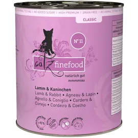 Catz Finefood 12 x 800g Lamm & Kaninchen catz finefood getreidefreies Katzenfutter nass