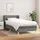 vidaXL Boxspringbett mit Matratze Dunkelgrau 100x200 cm Stoff - Grau