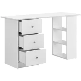 [en.casa] Schreibtisch Lemberg 120x50x72 cm Weiß