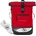 Rucksack Plane Kurierrucksack Damen Herren Reise Sport Schwimmen Geheimfach Brustgurt B Rot/Schwarz