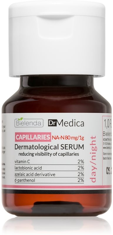 Bielenda Dr Medica Capillaries Hautserum zur Stärkung feiner Äderchen und zur Reduktion von Rötungen 30 ml