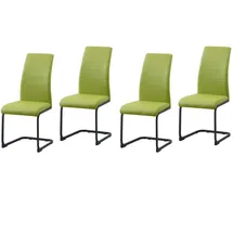 Hti-Living Schwingstuhl PU grün 4er Set