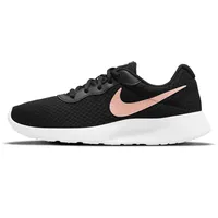 Nike Damen Tanjun Walking-Schuh, Black/MTLC Red Bronze-Barely V, 40 EU