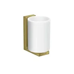 hansgrohe Axor Zahnbecher 42604950 Glas, Wandmontage, brushed brass