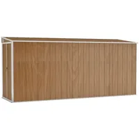 vidaXL Wand-Geräteschuppen 1,18 x 3,82 x 1,78 m braun