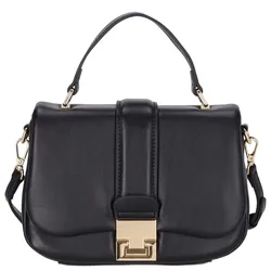 Seidenfelt Manufaktur Henkeltasche Dalarna Top Handle Bag black/gold