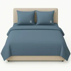 Benetton - 3-teiliges Bettwäscheset: Bettbezug 260x240cm, 2 Kissenbezüge 63x63cm