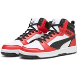 Puma Rebound V6 High-Top Puma White/Puma Black/For All Time Red 40