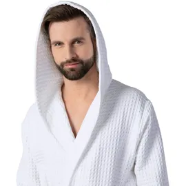 Möve Bademantel Piquée Weiß XL