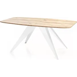 WFL GROUP Fatina 180 x 76 x 90 cm ausziehbar Eiche braun