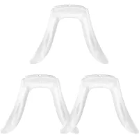 Lurrose Nasenstegpads 3 Stücke Brille Nasenpolster Silikon Nasenpads Rutschfeste Brillenpads Selbstklebend Brillen Nase Pads Anti Rutsch Nasenstütze für Gläser Sonnenbrille Brillenzubehör