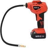 Yato Luftkompressor 18V 2,0 Ah mit Manometer und Zubehör