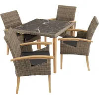 Tectake Tarent Set 5-tlg. Beige