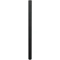 GAH Alberts Anschlagpfosten Zierzaun 6 x 6 x 150 cm Schwarz/Aluminium