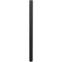 GAH Alberts Anschlagpfosten Zierzaun 6 x 6 x 150 cm Schwarz/Aluminium