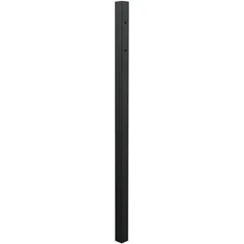 GAH Alberts Anschlagpfosten Zierzaun 6 x 6 x 150 cm Schwarz/Aluminium