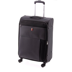 GLADIATOR Weichgepäck-Trolley M – 4 Rollen, 66 cm – Volumen: 72/86 Liter, 3 kg, TSA-Schloss, schwarz, blau, rot, gelb schwarz