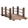 Outsunny Gartenbrücke 152,5 x 67 x 48 cm Dunkelbraun
