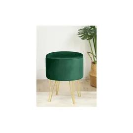Möbel Kraft Pouf mit Stauraum 35 x 45 x 35 cm Grün