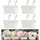 LATERN Blumenampel 4er Set Hängende Blumentöpfe 27,5 cm Schwarz