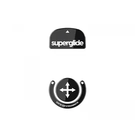 pulsar gaming gears Superglide: Schnellste und geschmeidigste Mausfüße/Skates aus ultrastarkem, makellosem Glas, superschnelle, Glatte und langlebige Sohle für Logitech G Pro X Superlight, Schwarz