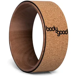 Yogarad Yoga Rad Holz aus rutschfestem Kork BODYGOOD braun No Size