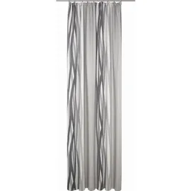 Wirth Vorhang WIRTH "Brooklyn" Gr. 1, grau, B:145cm H:150cm, Polyester, Gardinen