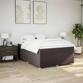 vidaXL Boxspringbett 140 x 200 cm Dunkelbraun